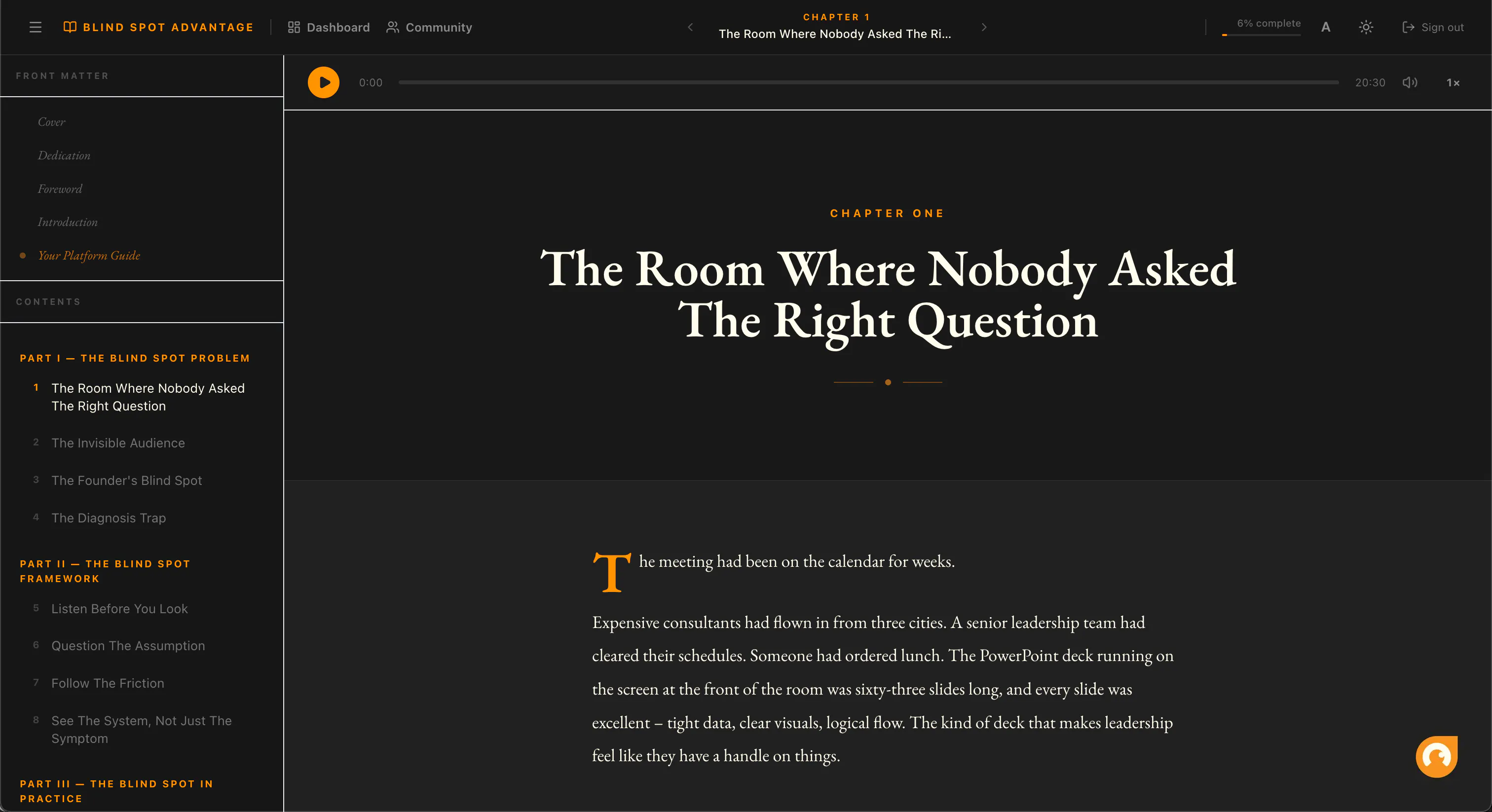 The Blind Spot Advantage - Living Book gallery image
