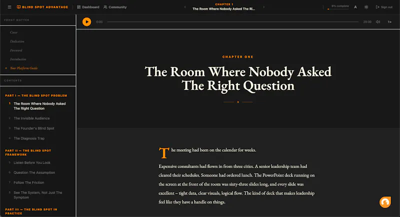 The Blind Spot Advantage - Living Book screenshot 5
