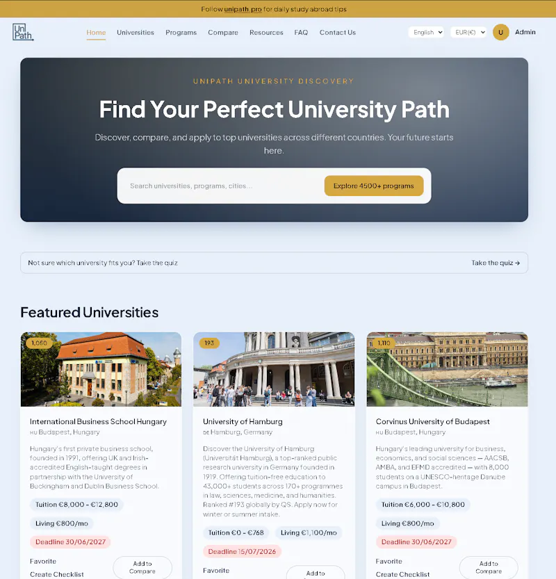 UniPath screenshot 2