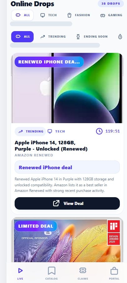 LiveDrop gallery image