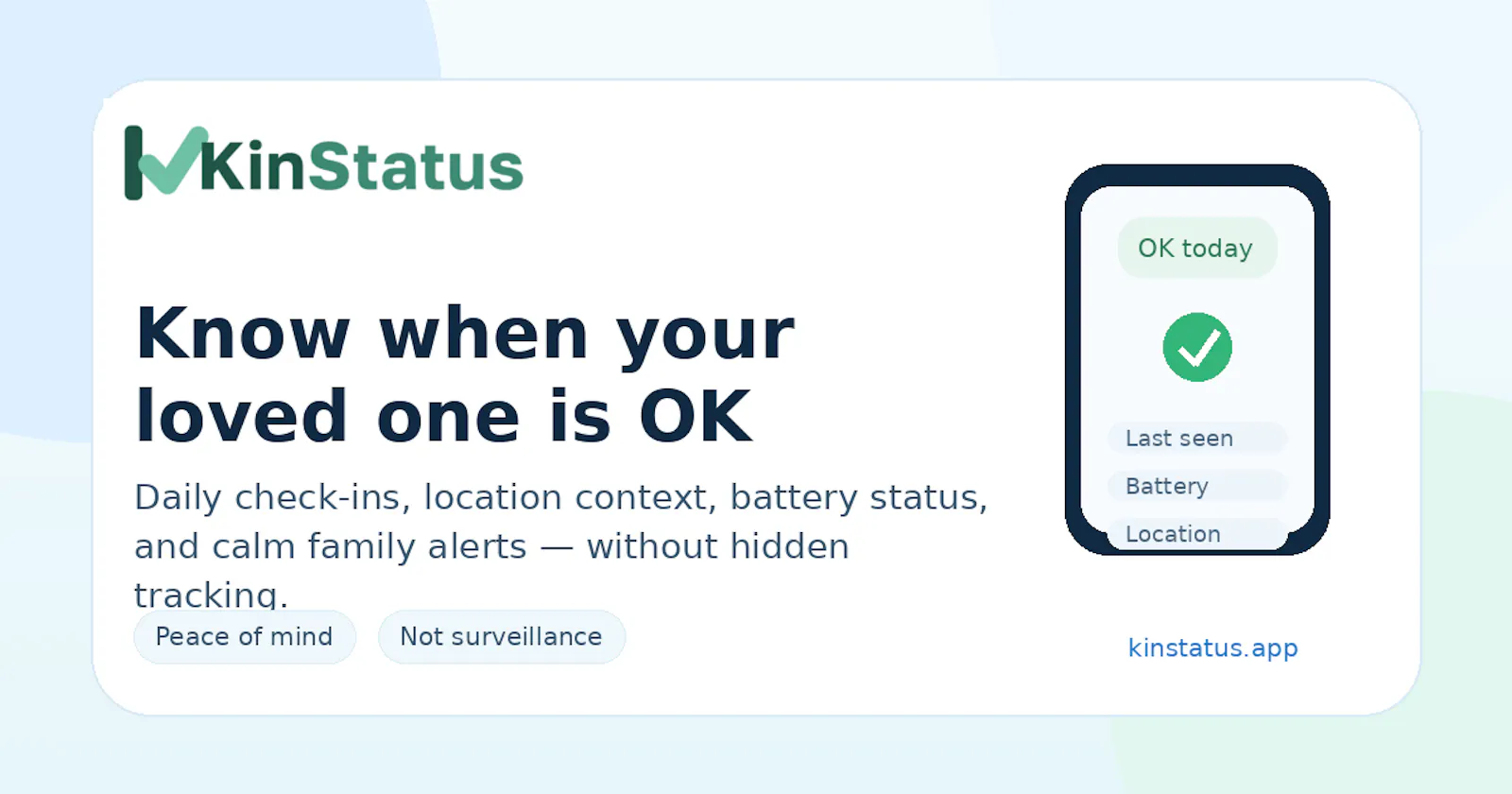 KinStatus screenshot 1