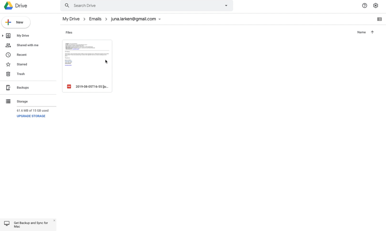Save Emails to Google Drive by cloudHQ gallery image