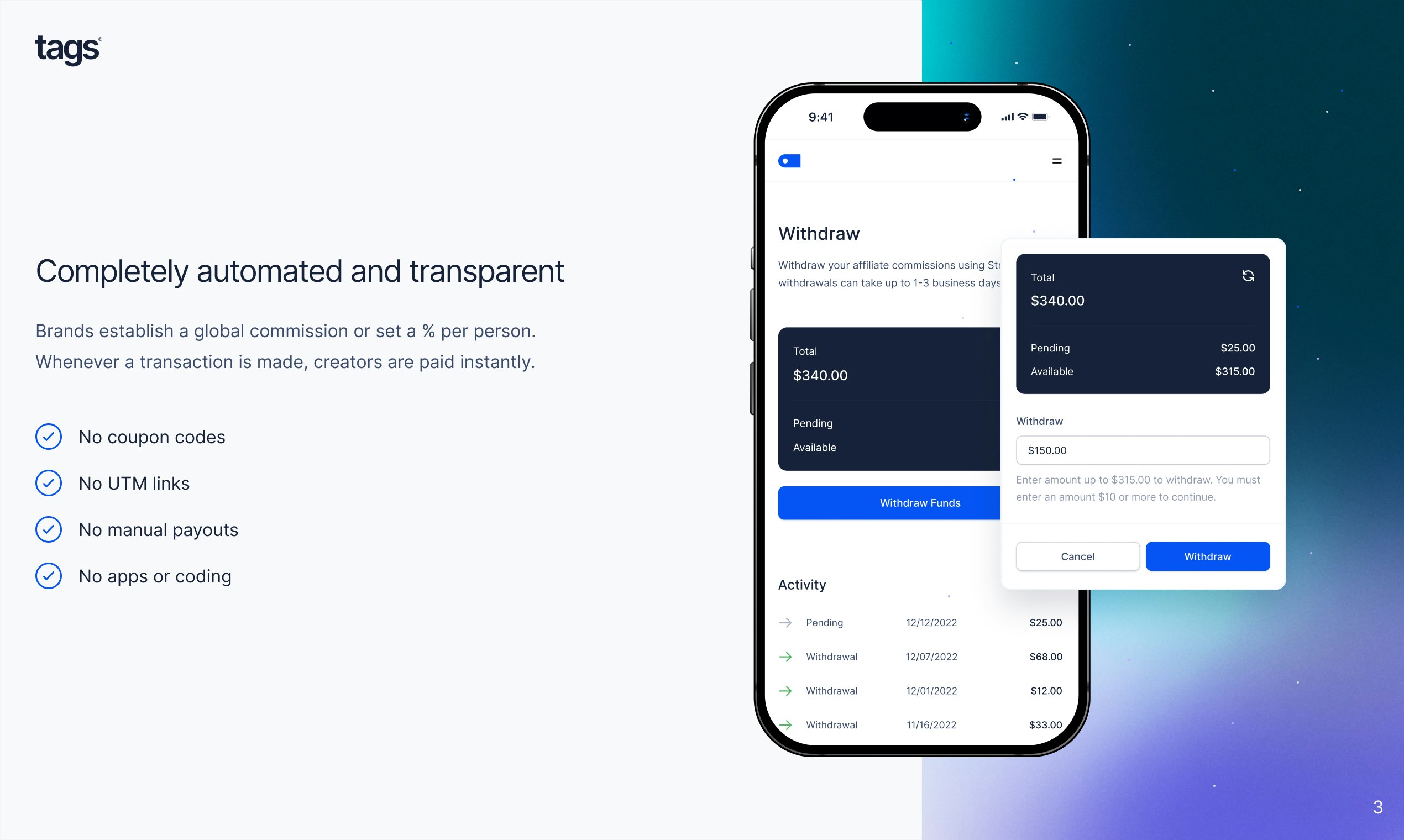 Network by TAGS - An infrastructure to distribute commerce media 4