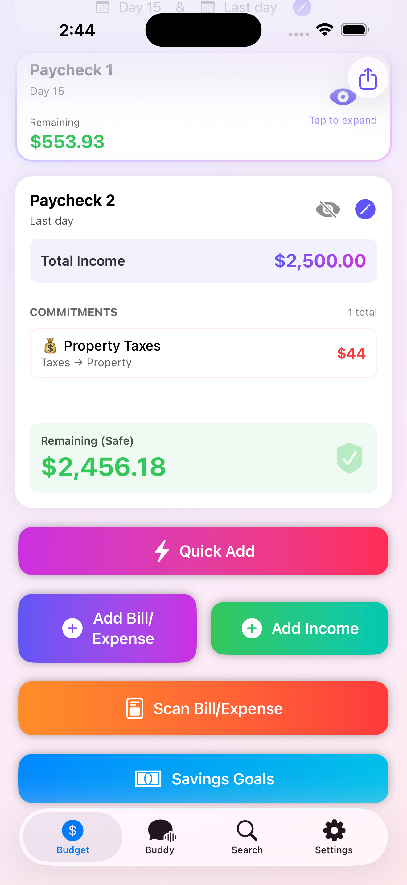 PayCheck Budget gallery image