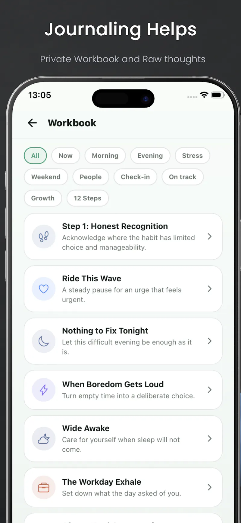 Sober Voice: Affirmations + Tools screenshot 7