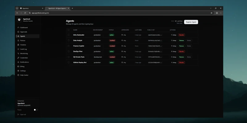Agentlock screenshot 3
