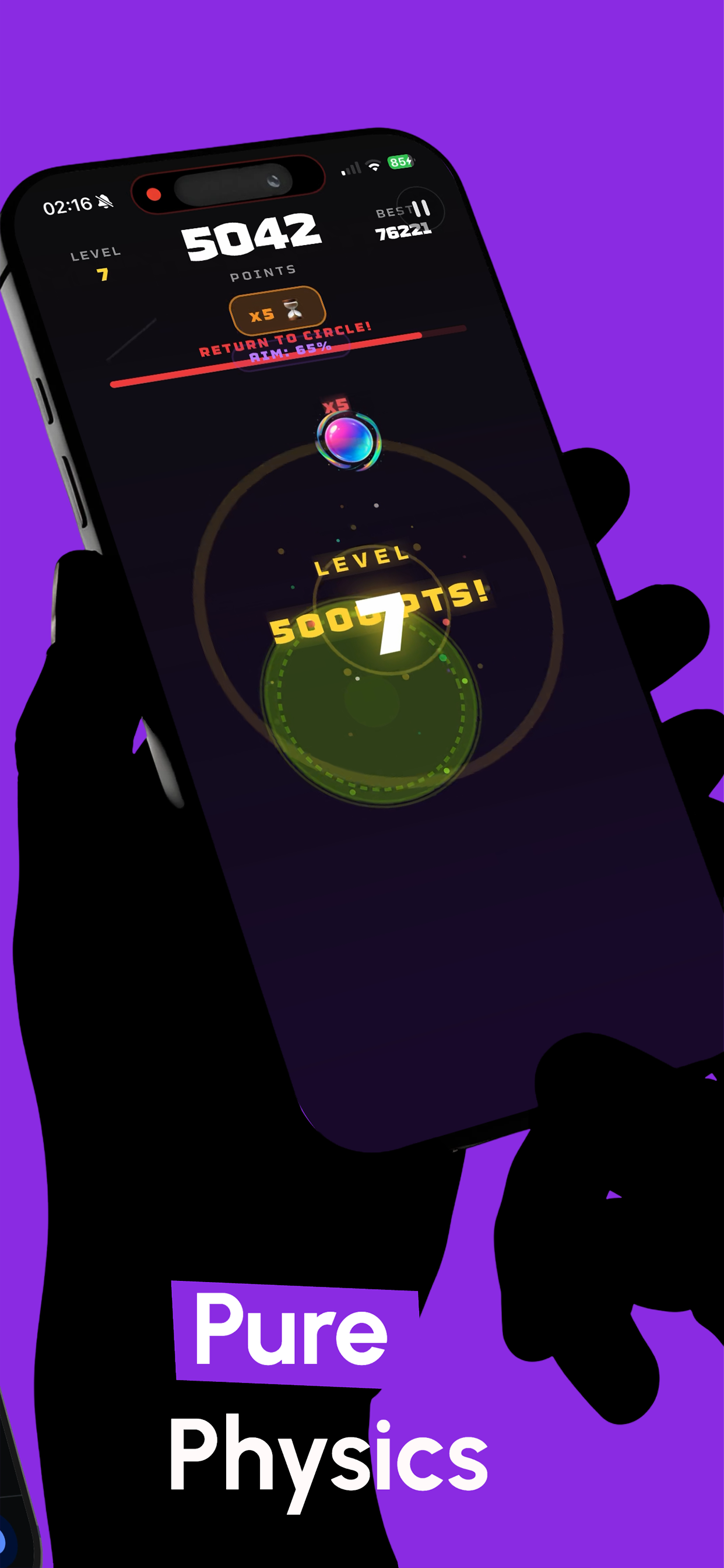 Gyro Balance - Tilt Game - Main product screenshot demonstrating key features and user interface