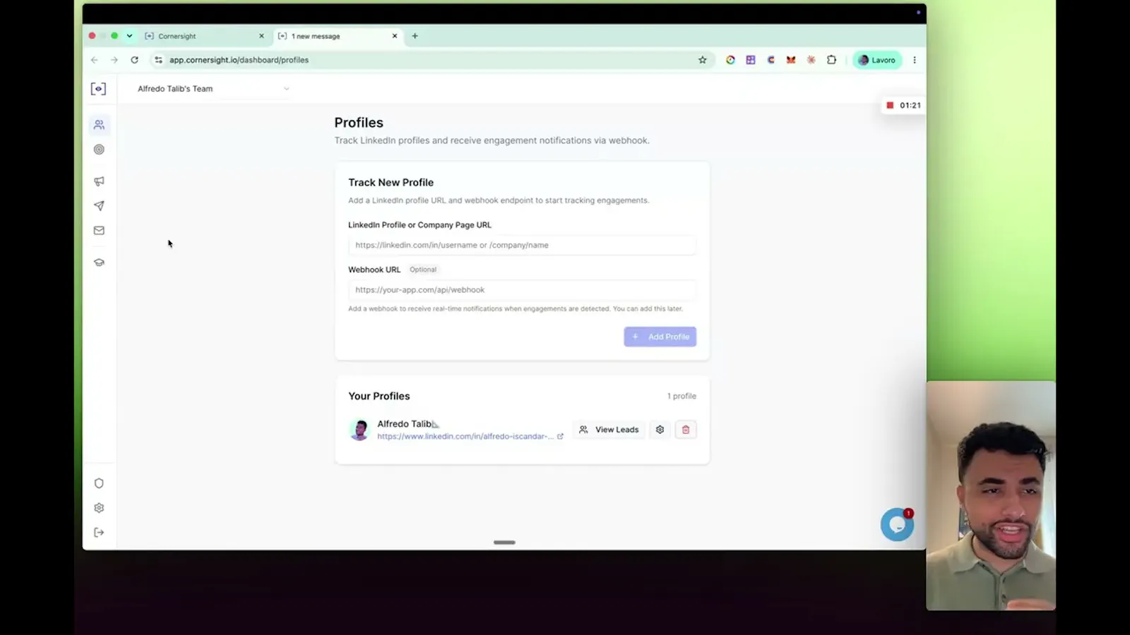 Cornersight screenshot 1 (video preview)