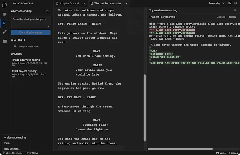 River Writer screenshot 3