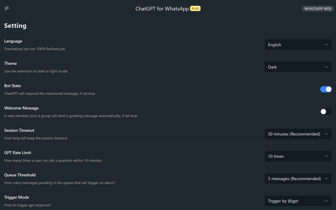 CHATGPT สำหรับ WhatsApp - WhatsApp ผู้ช่วยแชทอัจฉริยะ media 3