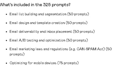 325 Email Marketer ChatGPT Prompts gallery image