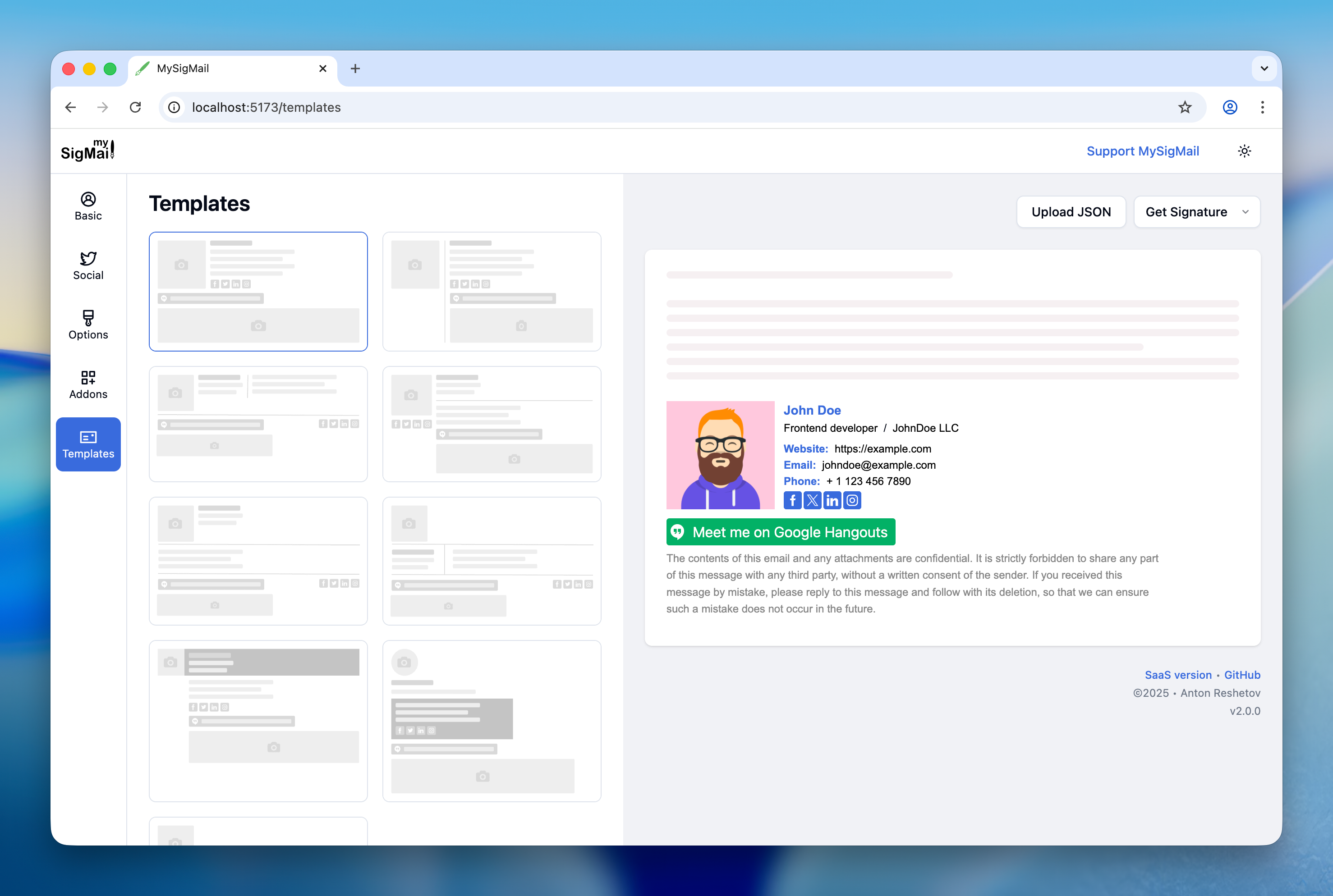 Média Mysigmail oss v2 - Générateur de signature par e-mail OSS.Pas d'abonnements.Pas de verrouillage. 6