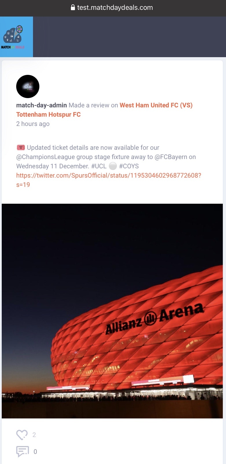 Match Day Deals gallery image