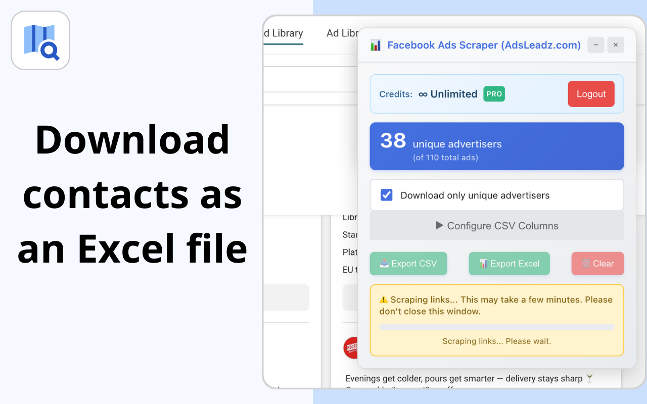 AdsLeadz - B2B Leads from FB Ads Library gallery image