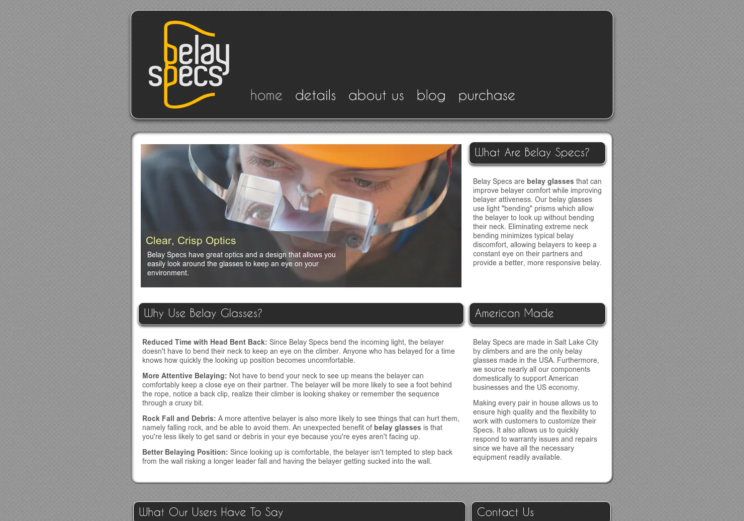 Belay Specs