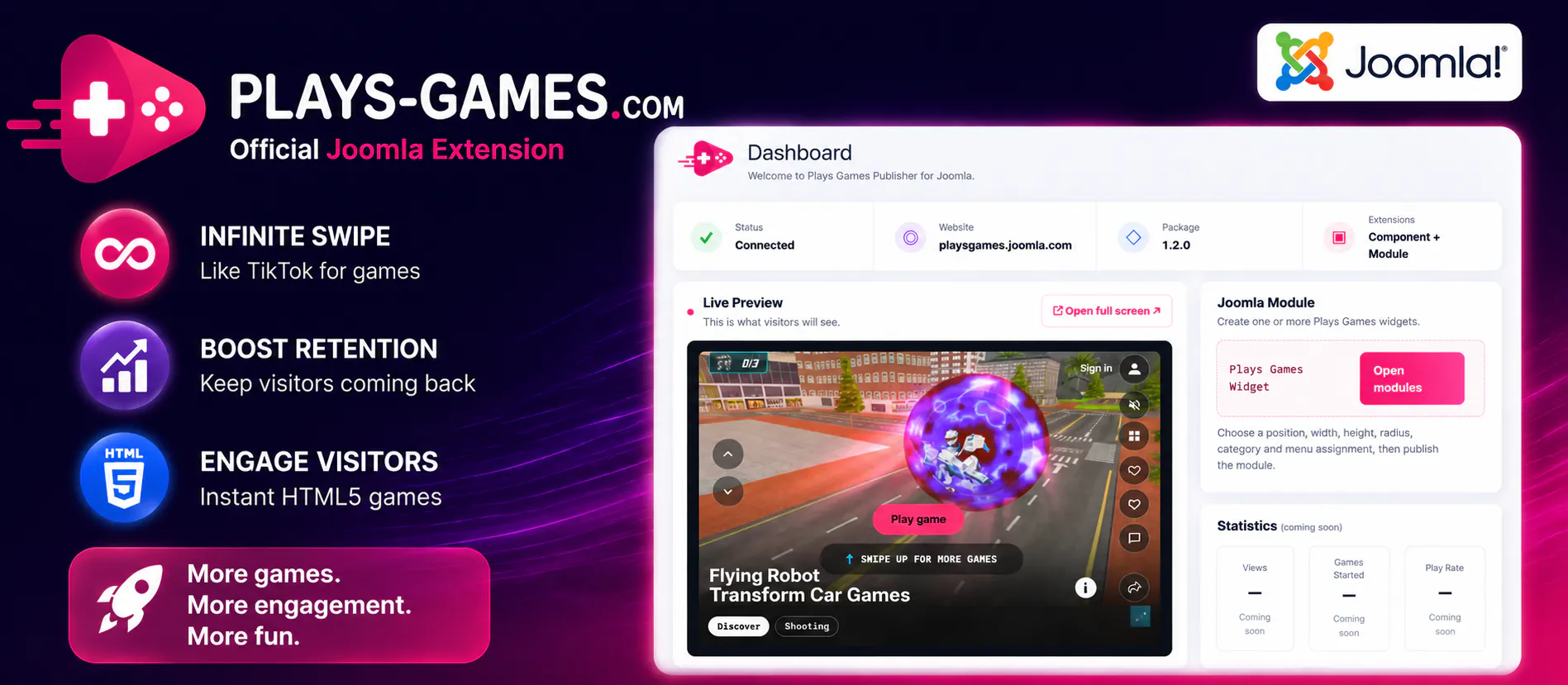 Plays Games — endless game feed - Widget gallery image