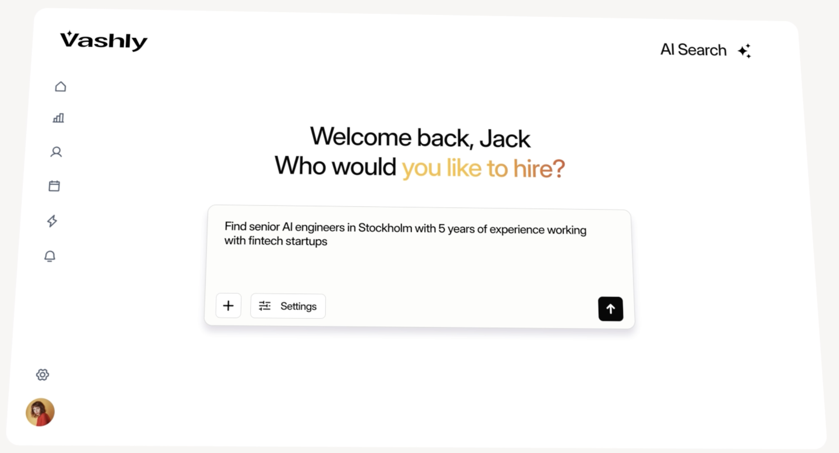 Vashly - Main product screenshot demonstrating key features and user interface