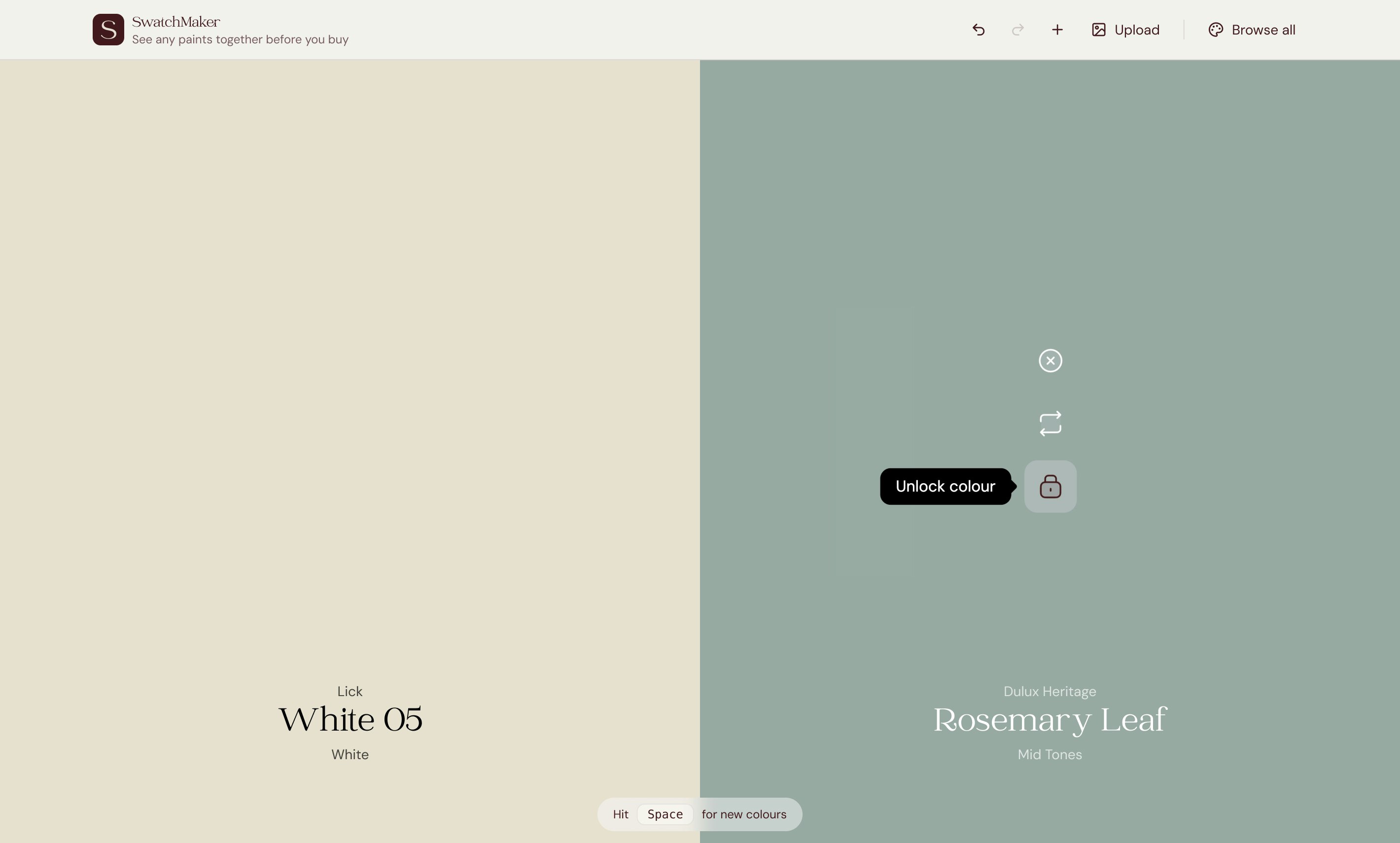 SwatchMaker - Screenshot 2 showing product features and functionality