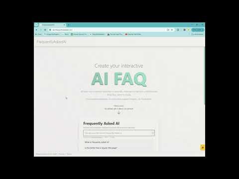 startuptile FrequentlyAskedAI-Build an AI FAQ answer any customer question in seconds