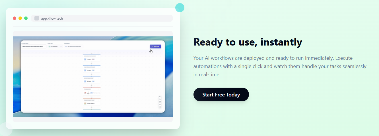 Kflow - Idea al flusso di lavoro dell'IA in pochi minuti media 3