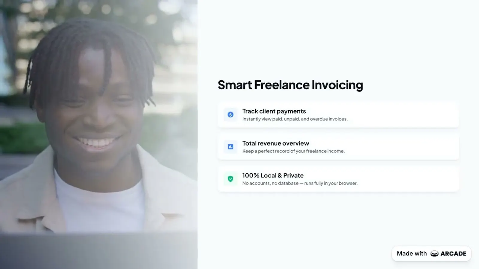 InvoiceBlade — Freelancer Invoice screenshot 1 (video preview)