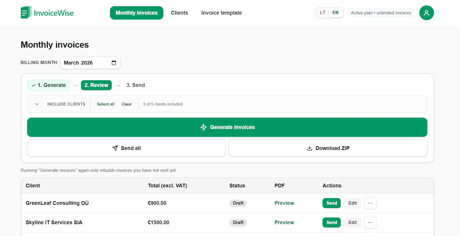 InvoiceWise screenshot 2