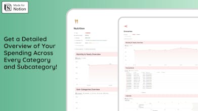 Notion Budget & Expense Tracker gallery image