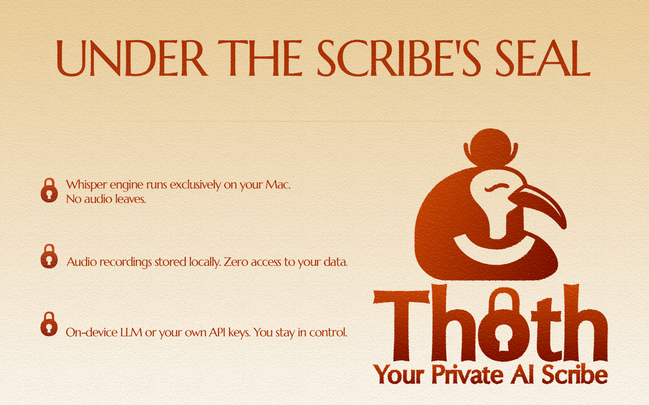 Thoth - Your Private AI Scribe gallery image