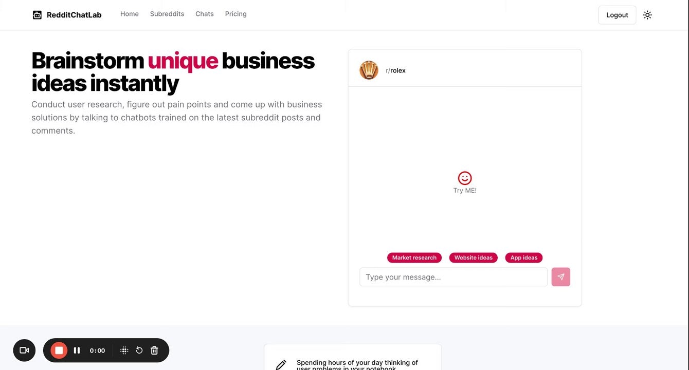 RedditChatLab gallery image