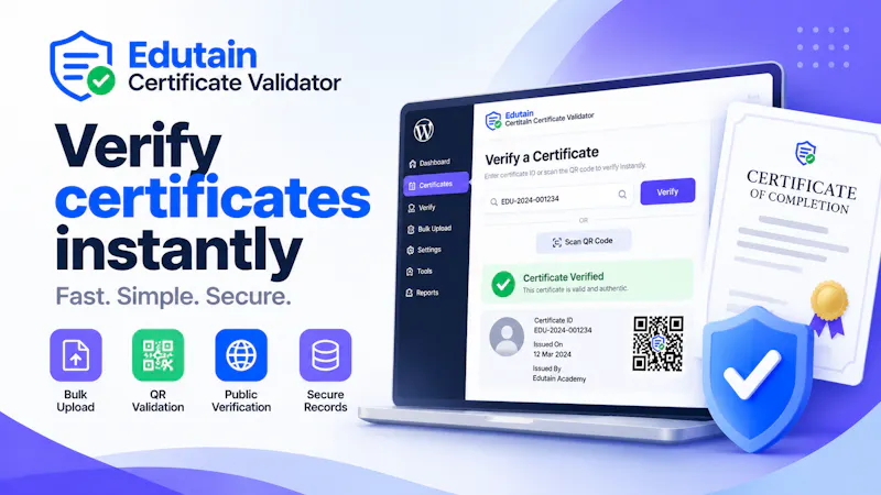 Edutain Certificate Validator screenshot 2