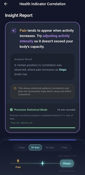 Body Signal: Pain tracker - Screenshot 3 showing product features and functionality