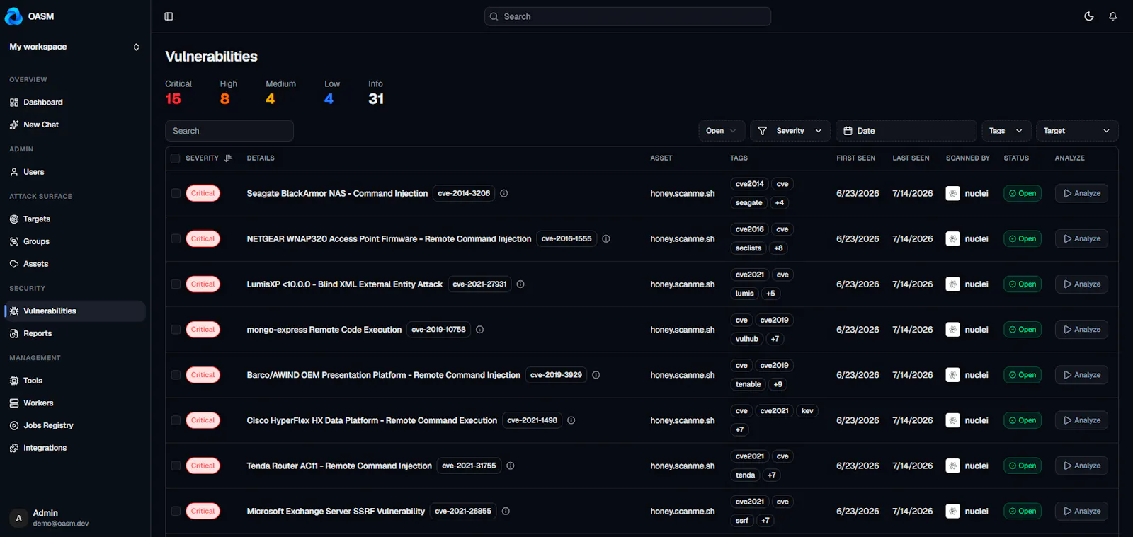 OASM screenshot 4