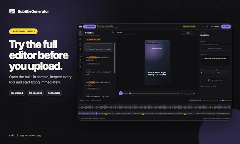 SubtitleGenerator screenshot 3