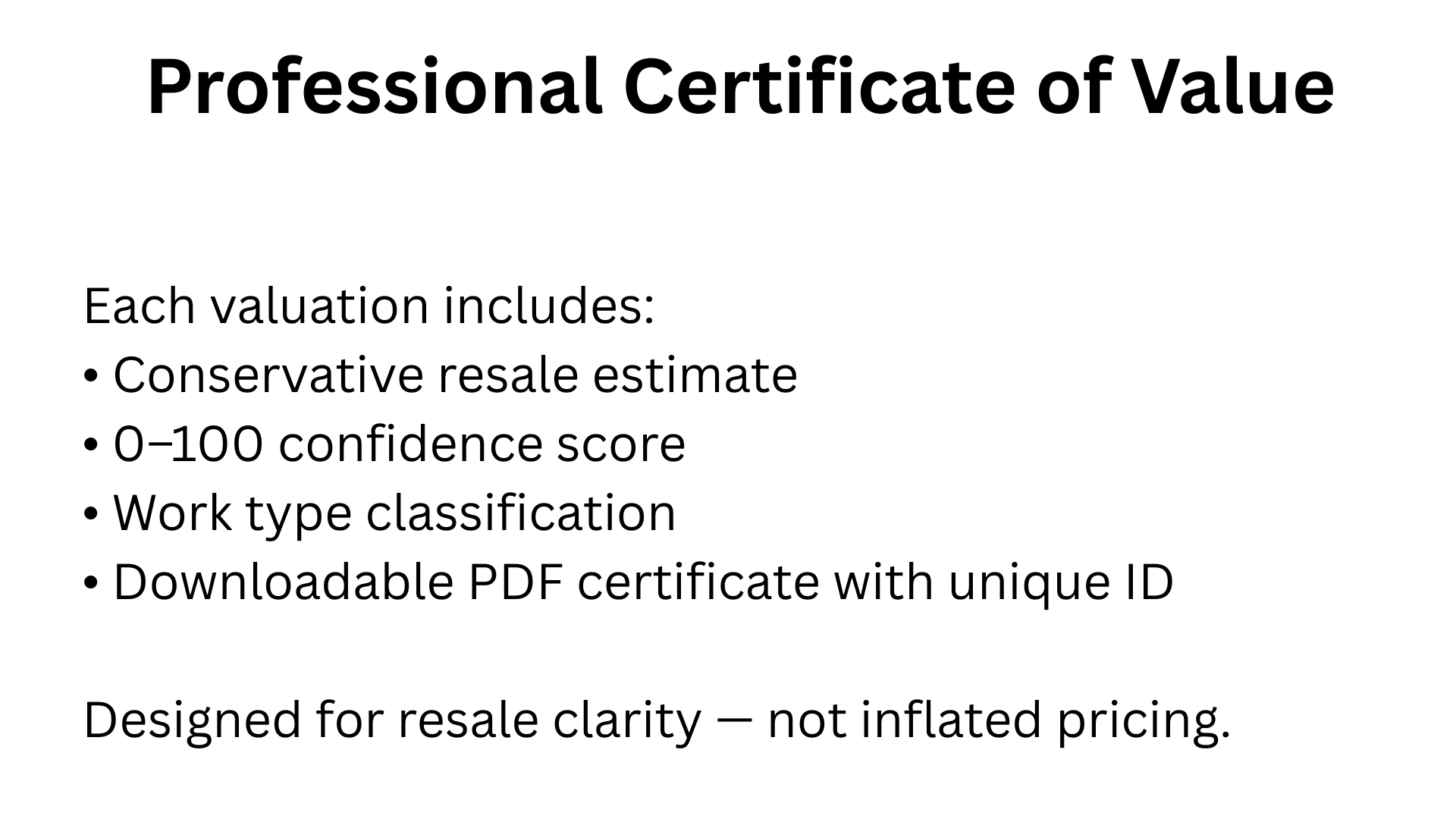 ArtCertify - Screenshot 2 showing product features and functionality