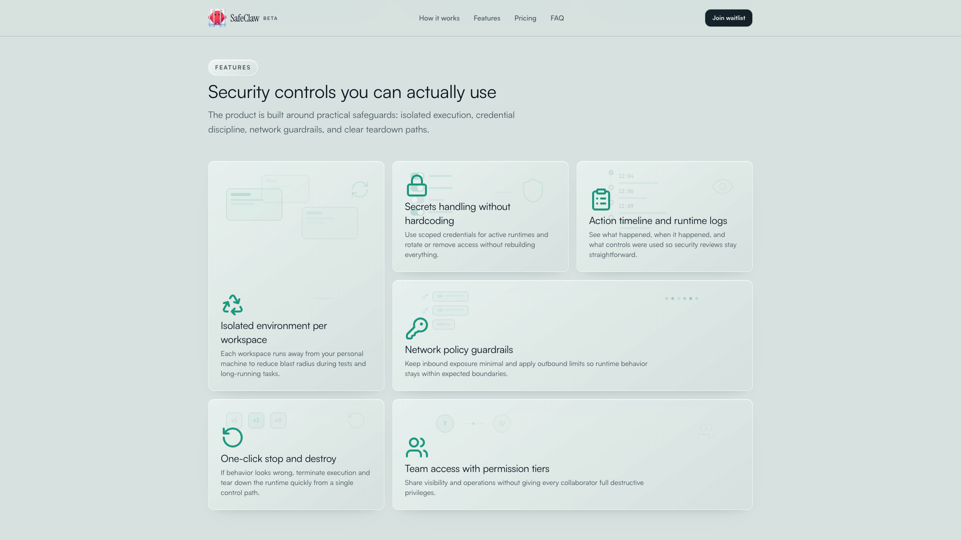SafeClaw - Screenshot 2 showing product features and functionality