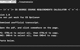 uWaterloo CS Degree Course Calculator media 1