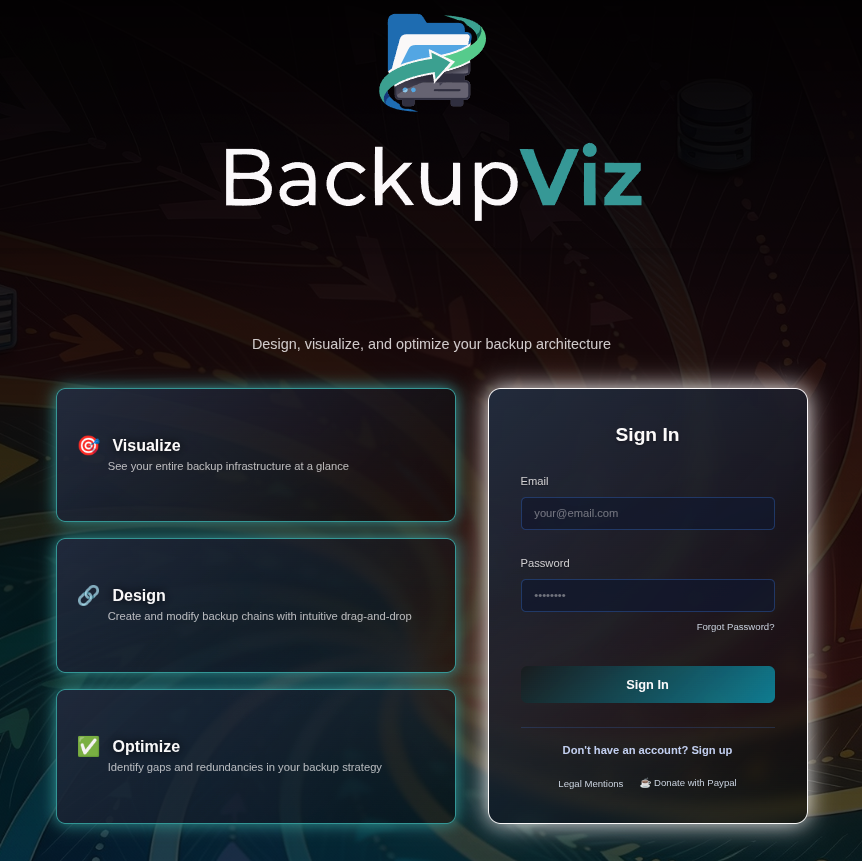 BackupViz - Screenshot 3 showing product features and functionality