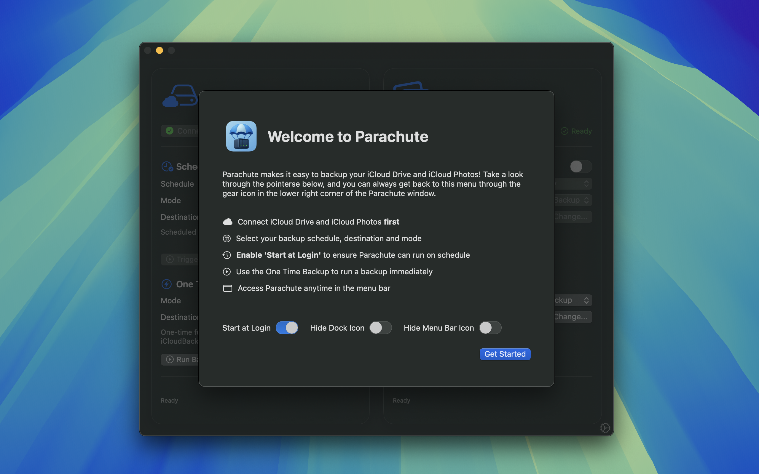 Backup del paracadute - Backup senza soluzione di continuità per iCloud Drive e iCloud foto media 1