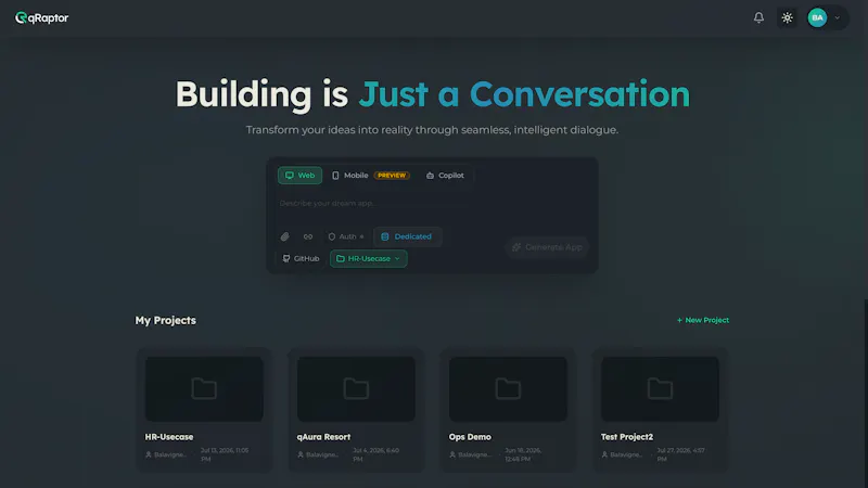 qRaptor screenshot 2