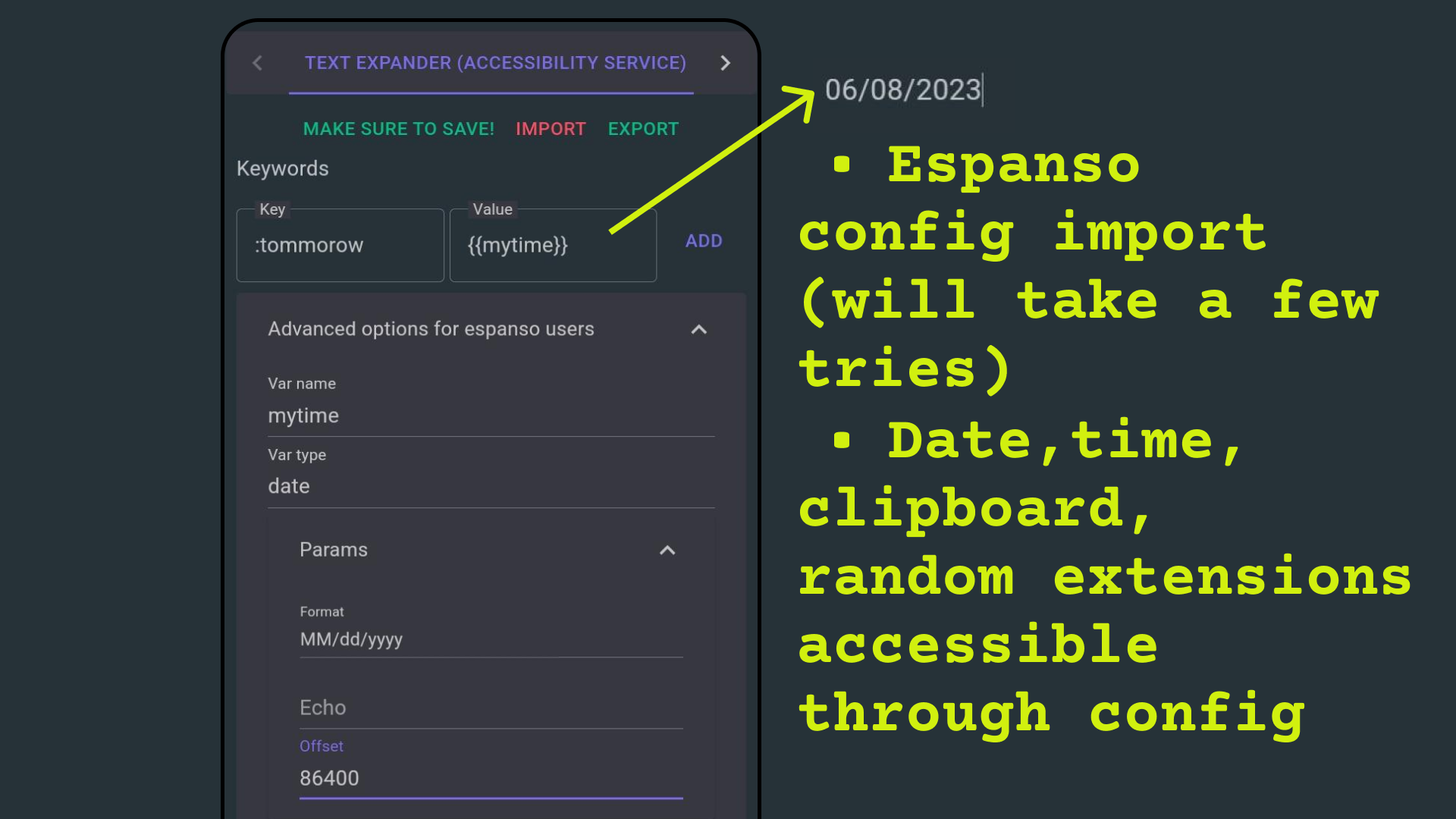 Expander de texto para Android media 2