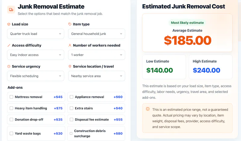 Service Pricing Tool screenshot 4