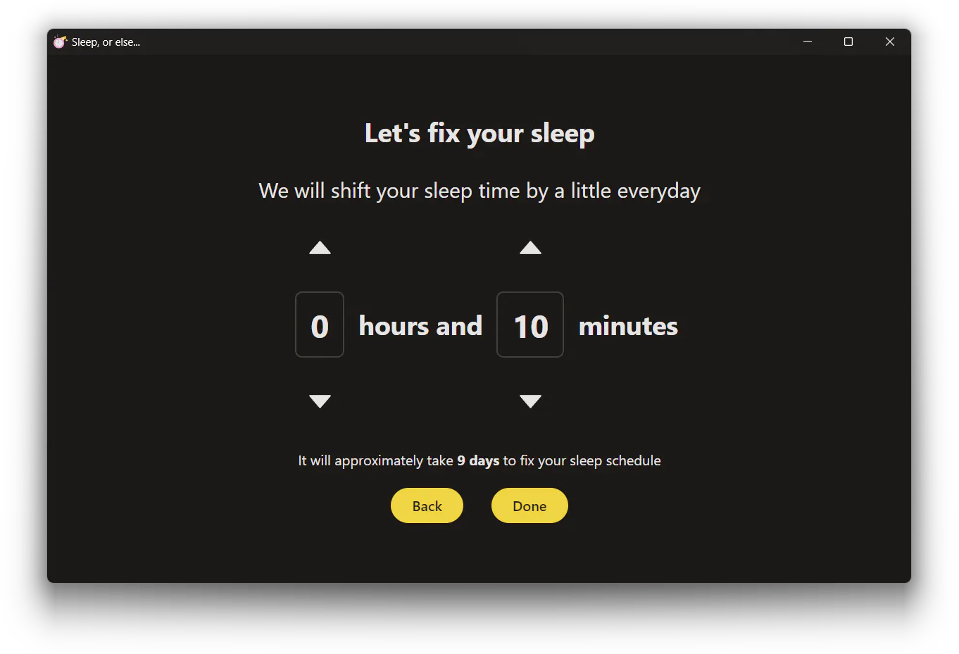Sleep or else gallery image
