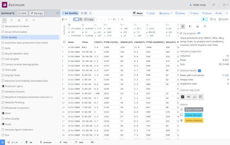 Datinium launch screenshot 2