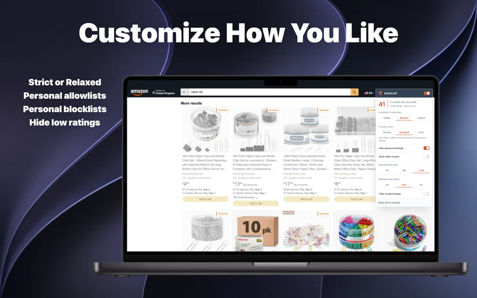 Amaslop for Amazon screenshot 3