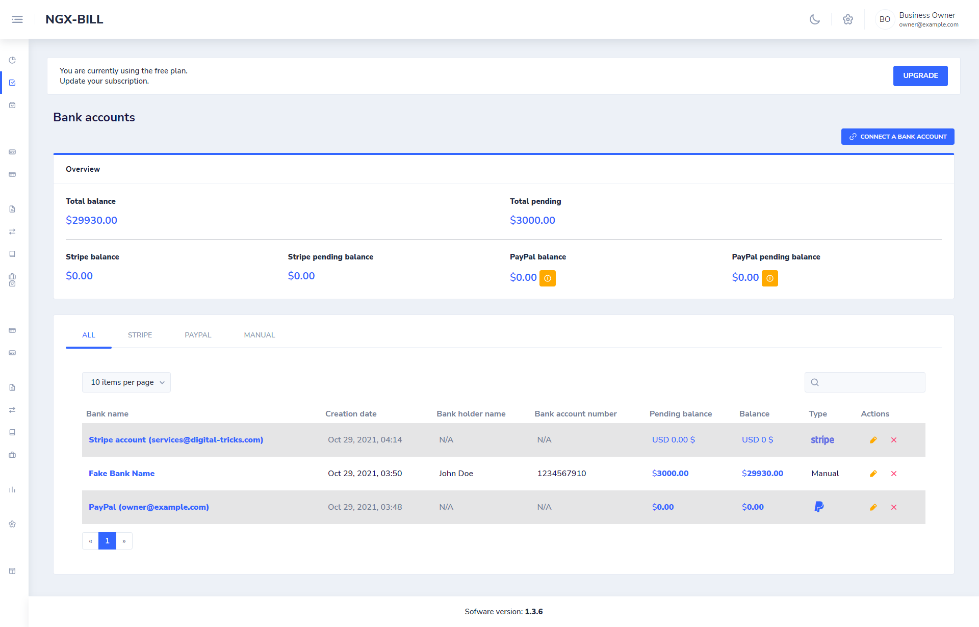 NGX.BILL Self hosted accounting/billing gallery image