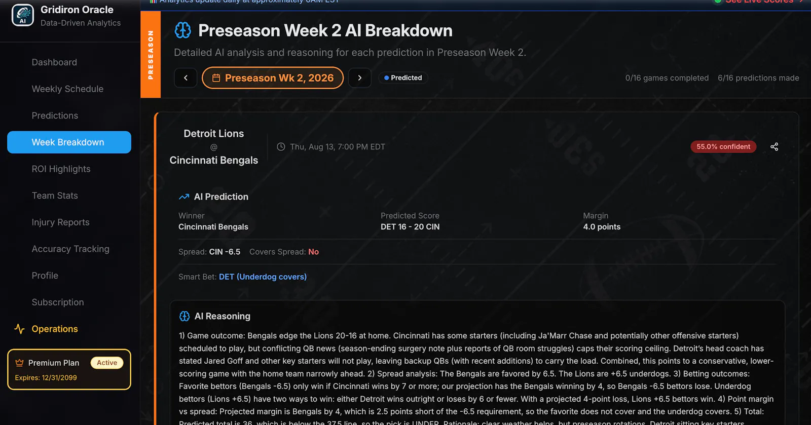 Gridiron Oracle 2026 Season screenshot 6