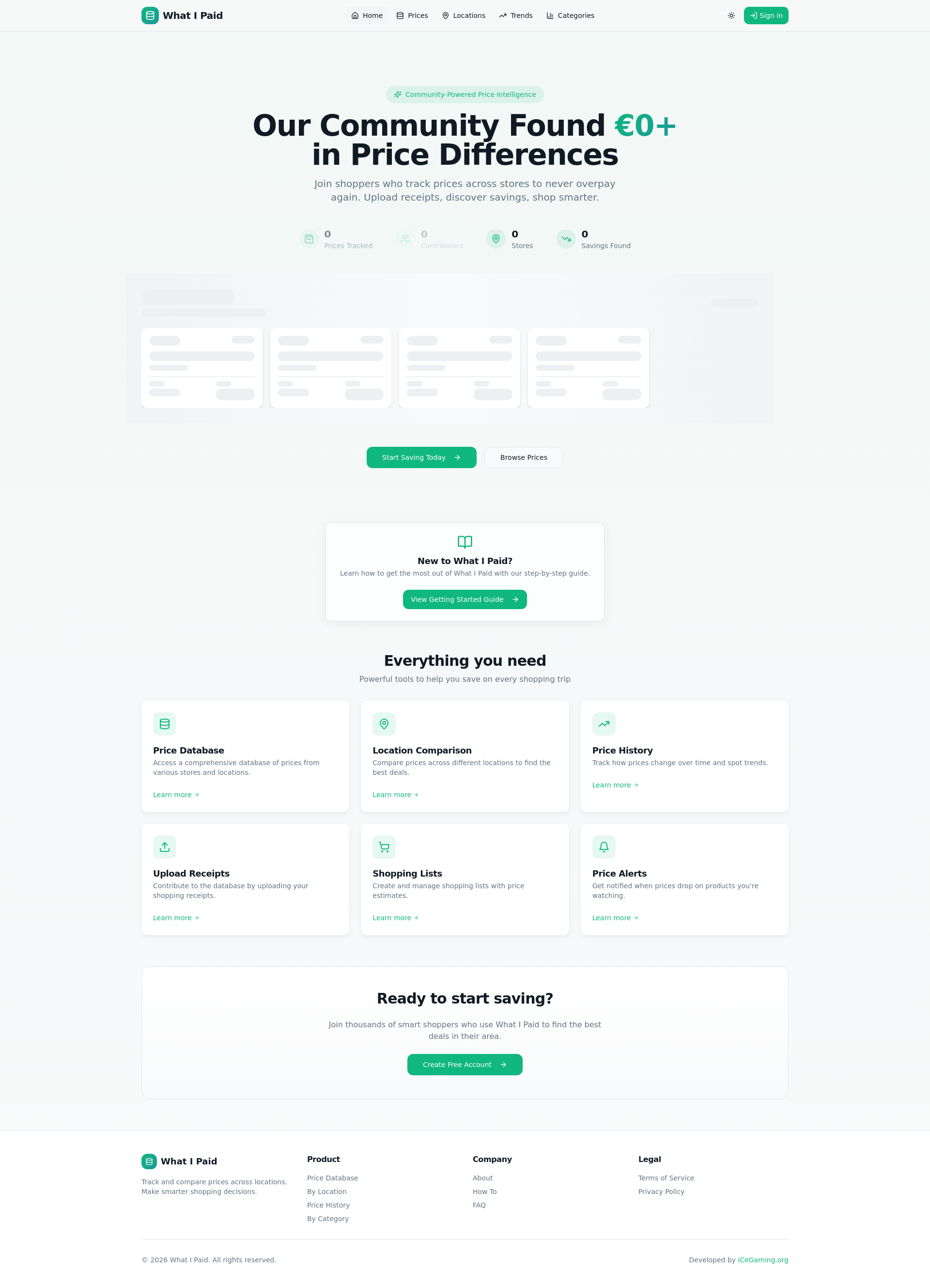 What I Paid - Screenshot 2 showing product features and functionality