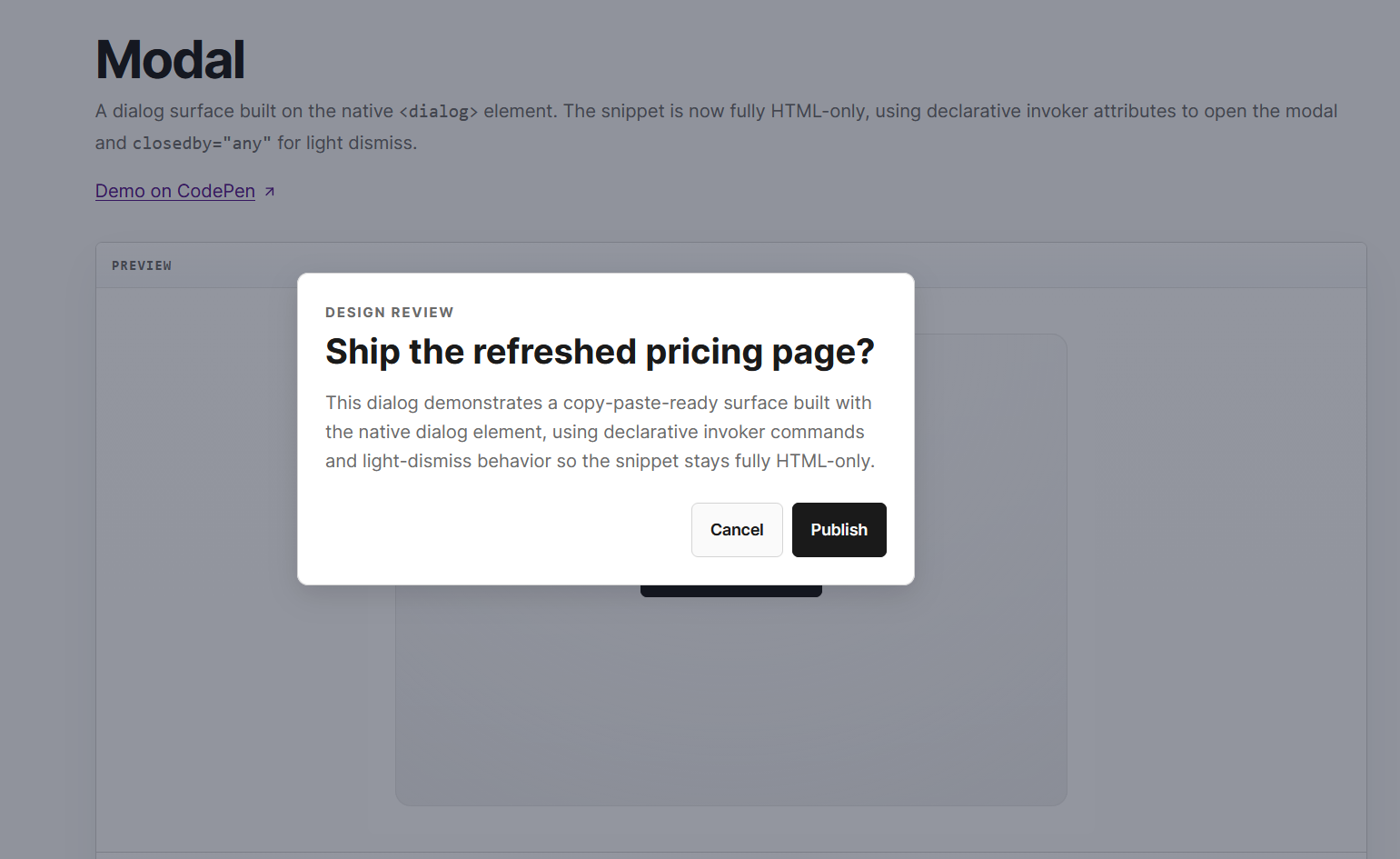 VUI Zero-dependency UI components gallery image