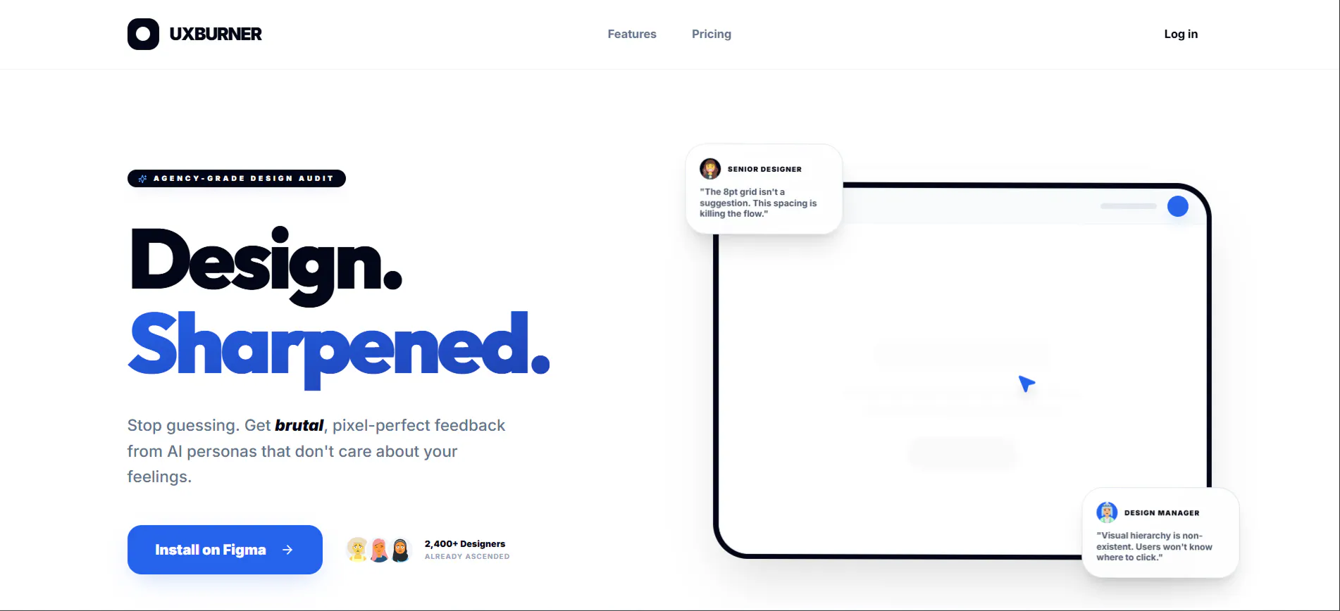 UXBurner: Brutal UI Feedback gallery image