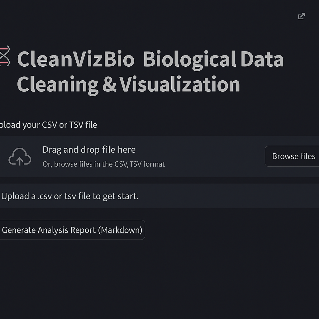 Cleanvizbio - ทำความสะอาดและแสดงภาพข้อมูลทางชีวภาพได้ทันที media 2